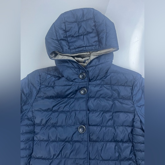 Geox Respira Hooded Button Puffer S124-28 - Picture 2 of 7